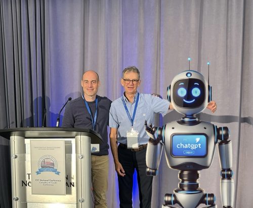 Martin Roger and his new assistant